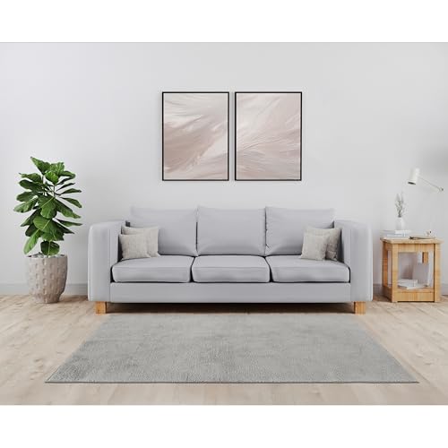 Tapete Garland Rug Clayton Plush 5 ft x 6 ft Gris miniatura 2