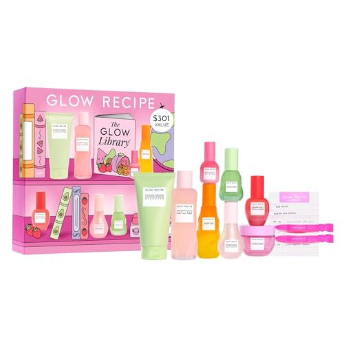 Glow Recipe Library Skincare Gift Set - Avocado Face Wash + Face Serum + Facial...