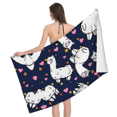 Cadeau personnalisé cœur rose camel serviette de camping