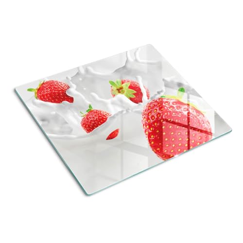 Protège-plan de travail 60x52 cm avec impression verre symétrique rectangulaire - 2
