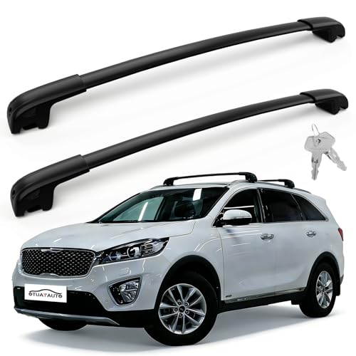 OTUAYAUTO Lockable Roof Rack Cross Bars - Compatible with KI...