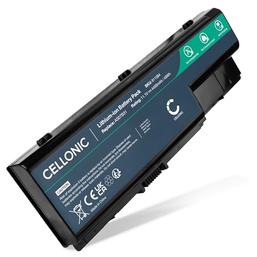 CELLONIC Batterie Compatible avec Acer Aspire 8930G, 8920G, 8920, 7738G, 5920, Packard Bell EasyNote LJ65, LJ75, LJ71, eMachines E520, eMachines E510, Acer...