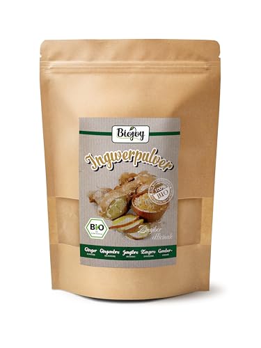 Biojoy Jengibre en Polvo Ecológico (500 g), Raíz de Jengibre deshidratado (Zingiber officinale)