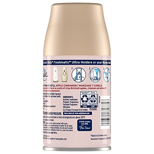 Glade 46500717755 Automatic Spray Refill, Air Freshener For Home And Bathroom, Apple Cinnamon thumb #2