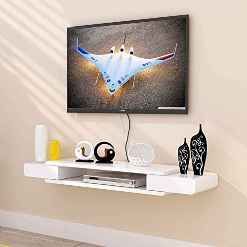 Moderno soporte de pared para TV, estante flotante para sala de estar, elegantes unidades de pared para TV, reproductor de DVD y Blu-ray, almacenamiento de 90 cm