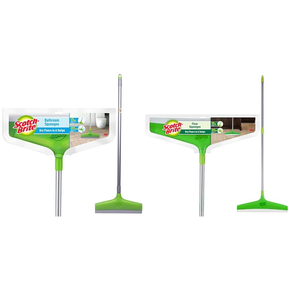 Scotch-Brite Bathroom Squeegee Plastic Wiper(30 cm)(Green)