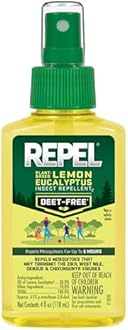 Repel Plant-Based Lemon Eucalyptus Insect Repellent 4 Ounces, Repels Mosquitoes Up To 6 Hours, 6-Pack