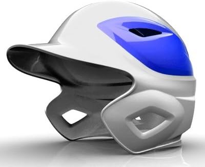 All-Star System 7 White 2-Tone Batting Helmet White | Scarlet