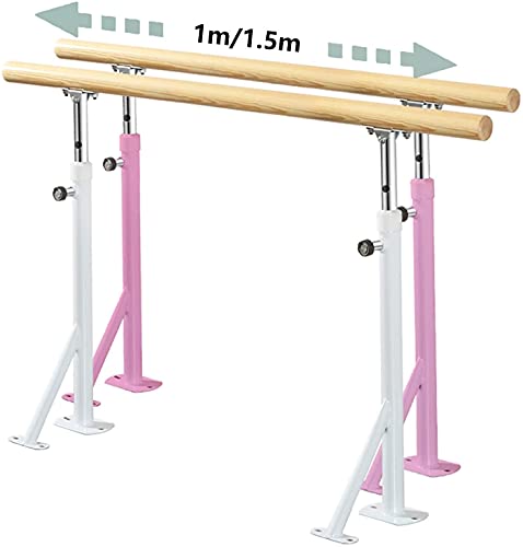 Barre de ballet double portable et gym à hauteur réglable extensible - 5