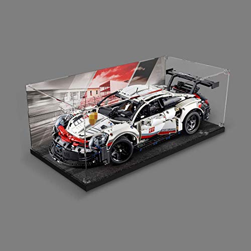 Acrylvitrine staubdichte Displaybox für LEGO Technic - ohne Lego Kit (Inkjetmuster) – Bild 3