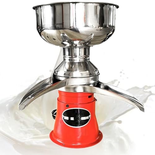 Espumador de leche eléctrico de acero inoxidable, 50 l/h de alta eficiencia para el procesamiento de leche de vaca y cabra.