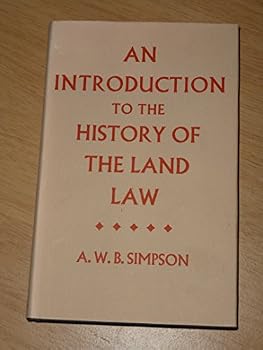 Hardcover Introduction to the History of Land Law Book