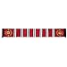 Manchester United FC Authentic EPL Stripe Scarf - UK Import, Red,white,black, 5ft