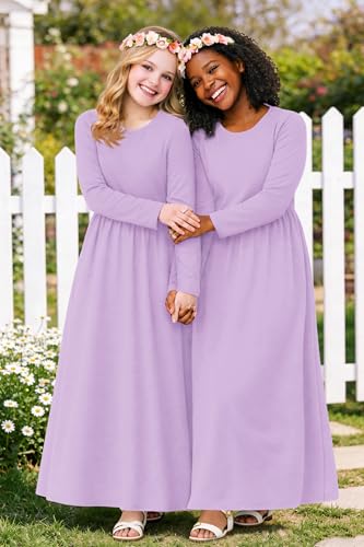 Image of Deerose Girls Maxi Dress Short Sleeve Casual Long Dresses with Pockets 5-14 Years