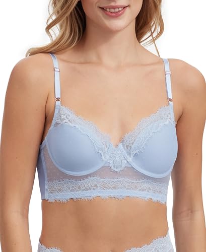Image of Skarlett Blue Women's Entice Longline Lightly Lined Bra 321240