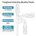 AGVEE 2 Pack 10ft Mini USB Cable, Braided Durable USB-A to Mini-B Charger Charging Cord for TI-84, Garmin GPS, Go-Pro Hero 4 3 2 HD, PS3 Controller, Canon Camera, Blue Yeti Microphone, Black