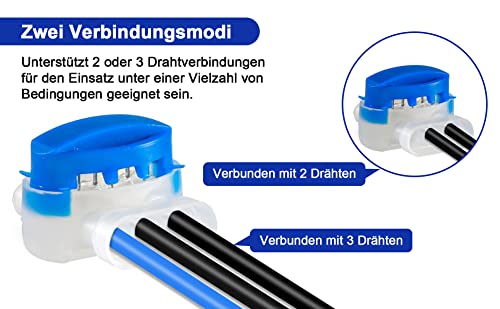 Kabelverbinders, 20 stuks, voor robotmaaier, waterdichte aansluitklemmen, kabelklemmen, verbindingsklemmen, kabeldraadconnector met gelvulling voor robotmaaier, grasmaaier, auto, tuin, outdoor - Afbeelding 6