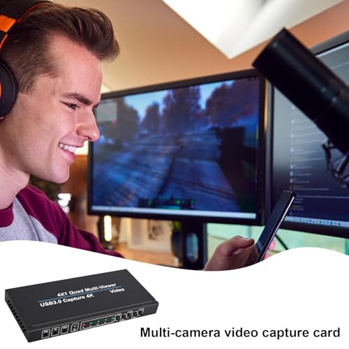 Tarjeta de Captura, Tarjeta de Captura de Audio de Alta definición 4K, Dispositivo de Captura de vídeo con Control Remoto, Accesorios de transmisión para transmisión en - imagen 4