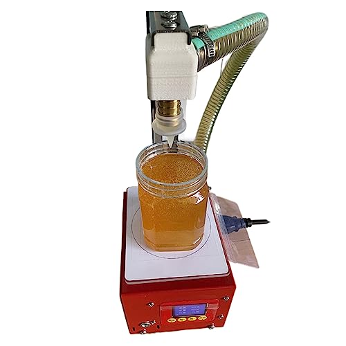 Riempitrice automatica di liquidi viscosi per uso commerciale, pompa a ingranaggi e sistema di pesatura, ideale per miele e liquidi simili