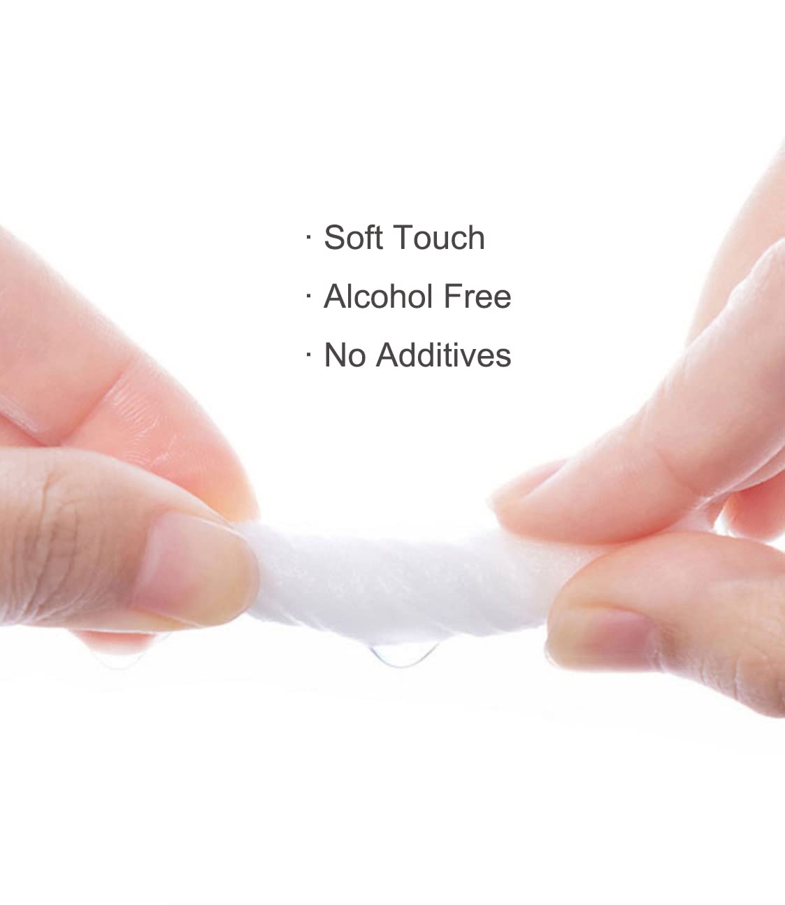 Toallitas salinas limpiadoras de cara y ojos para heridas después del cuidado de los ojos, hisopos sin perfume para bebés Aldult Travel paquete individual
