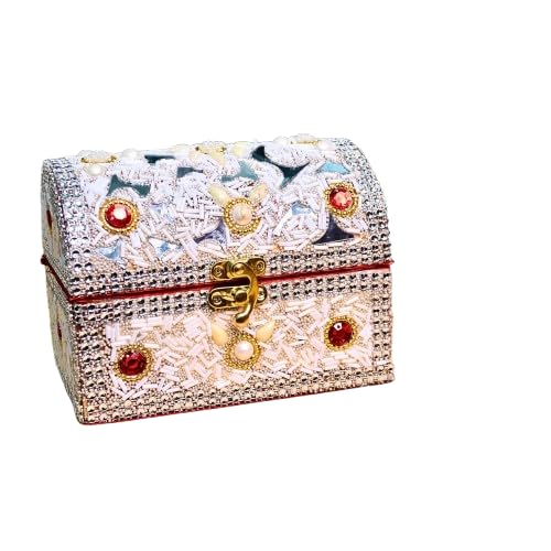 Wooden Vanity Box Makeup Kit Traditional Handcrafted Decorative Bangle Decor Gift Packing Boxes for Wedding Items | Storage Wood Vintage Stylish