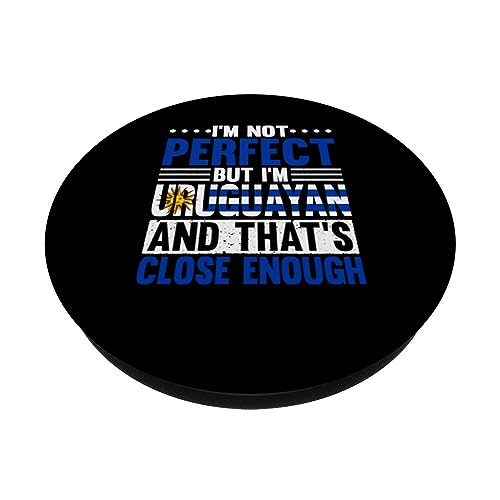 Uruguayan Roots Outfit Funny Uruguay Heritage For Men PopSockets Swappable PopGrip, Black - Image 2