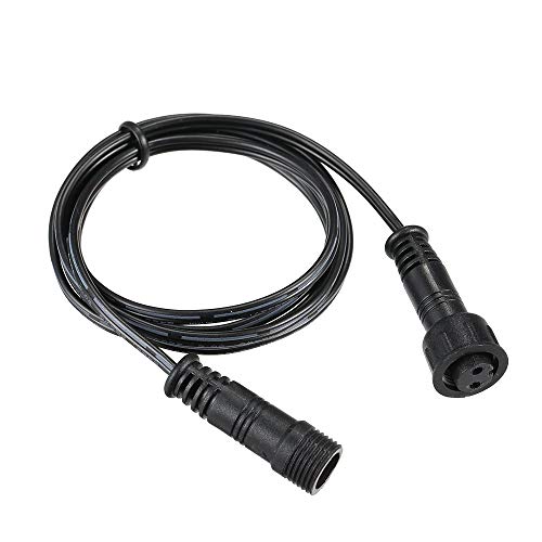 image for SMY Lighting Extension Cord Black Outdoor 3.3 ft Cable with Male and F