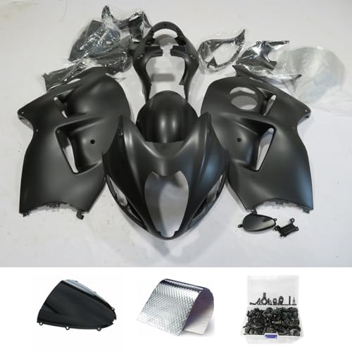 ZXMOTO Matte Black Fairing Kit for Suzuki GSXR 1300 Hayabusa 1997-2007 1998 1999 2000 2001 2002 2003 2004 2005 2006,Motorcycle ABS Bodywork