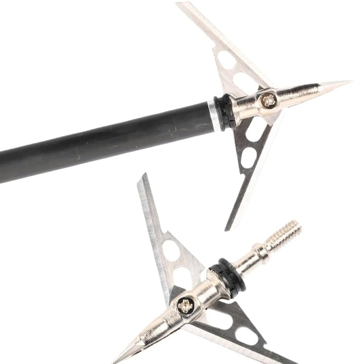 15pcs Hunting Arrowhead 100grain Archery Broadhead Tips for Bow Arrow Shooting Accessory