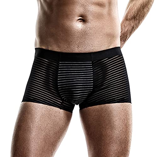 Boxer homme transparent respirant Lot de 3 sous-vêtements ultra extensibles