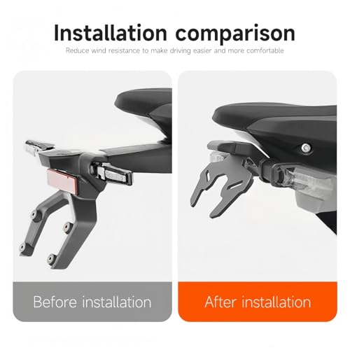 Support de plaque moto 1390 Super Duke R 2024 queue courte arrière - 4