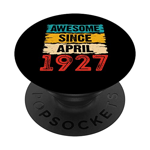 Regalos de 96 años impresionantes desde abril de 1927 PopSockets PopGrip Intercambiable