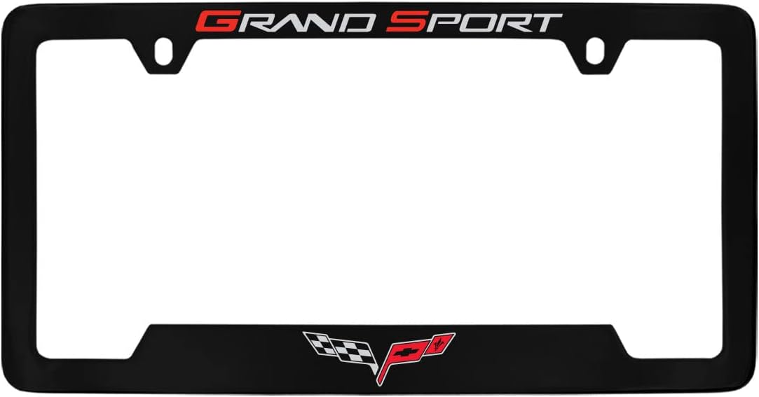 Chevrolet Chevy Corvette C6 Grand Sport Metal License Plate Frame Holder
