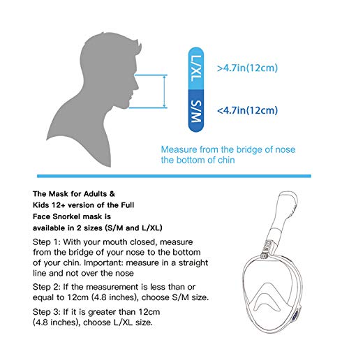 Jwintee Maschera Subacquea, Vestibilità Comoda e a...