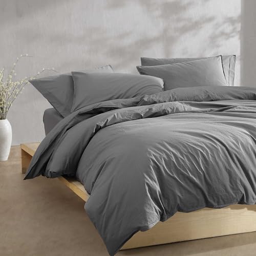 Ropa de cama Queen Calvin Klein en percal lavado de lujo para el hogar 8