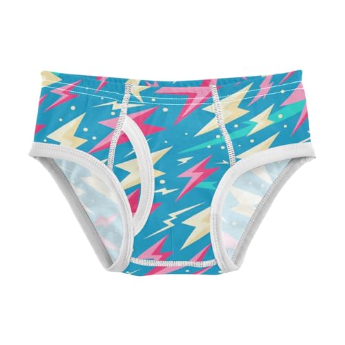 KLL Vintages Lightning Bolts Little Boys Soft Boxer Briefs Breathable Children Panties