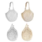 netzbeutel selber machen 【Leicht und bequem】 Die baumwoll netzbeutel aus Baumwollgewebe, ist leicht und faltbar, damit Sie sie leicht tragen können. Sie können sie in jede Form und Größe falten und für einen einfachen Zugriff in Ihre Tasche stecken.