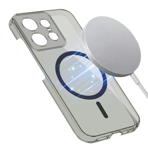 Image of Jkobi Lifetime Anti-Yellow MagSafe Compatible Clear Back Cover Case for Motorola Moto Edge 50 Pro (Sleek Hard Crystal | Shockproof and Camera Protection)