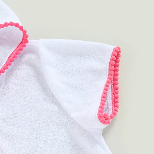 CIYCUIT Toddler Girls Swim Cover Up with Hood and Zipper3