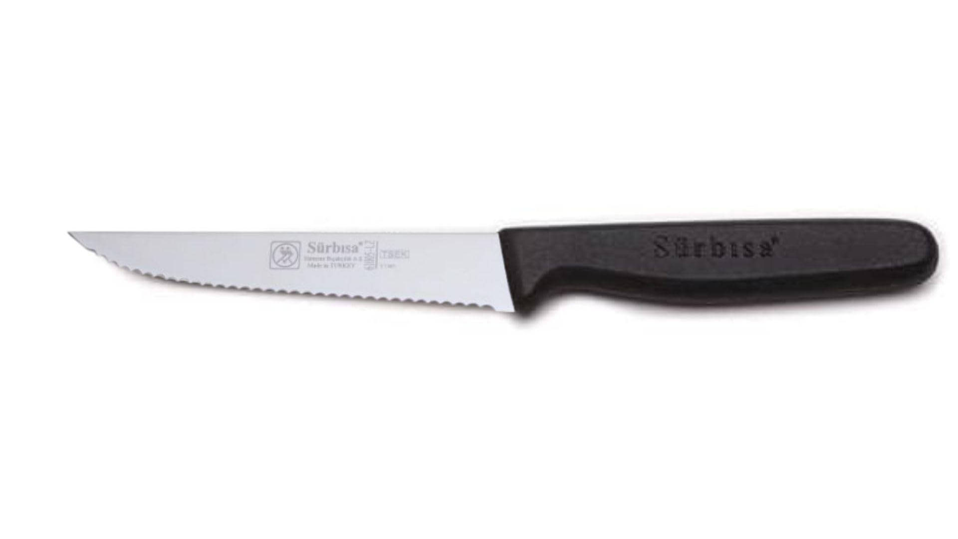 Sürbısa 61005-LZ Tırtıklı Uç Biftek Bıçağı (Siyah)