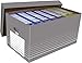 Produktbild ELBA Archivbox tric, Wellpappe, mit Deckel, A4, innen: 35 x 58,5 x 30 cm, grau/weiß (5 Stück), Sie erhalten 1 Packung á 5 Stück