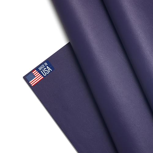 Marine Vinyl Fabric, Upholstery Faux Leather, Outdoor Boat Automotive, DIY and Crafting Pleather - 5 Yard Roll (Purple)