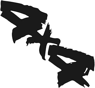 Autocollants 4 x 4 pour camions - Autocollant de voiture - Protection solaire imperméable en tout-terrain, accessoires 4 x 4 - Offroad, route hors route unique et polyvalente