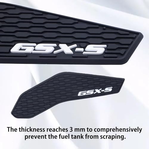 Pad réservoir GSX-S750 en caoutchouc haute densité pour une protection optimale du motard