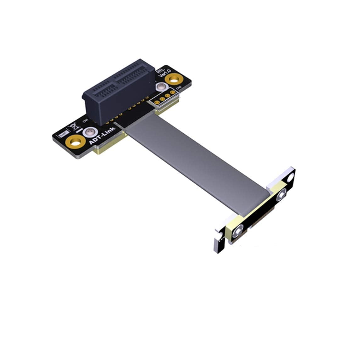 Amazon.com: JMT ADT-R11SL-TL Dual 90Degree Right Angle PCIe 3.0 x1