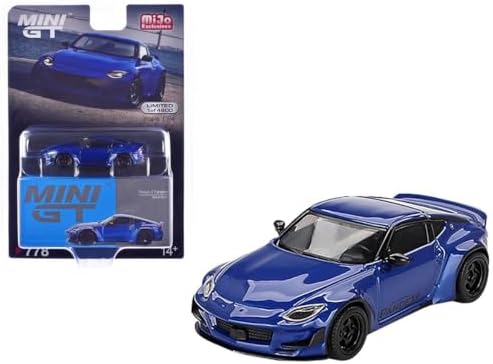 Diecast Collectibles Model Car Compatible with Mini GT Nissan Z Pandem Seiran Blue 1:64 Scale Model MGT00778