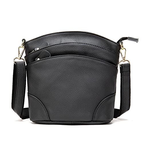 Eysee Shoulder Bags, Women Pouch, Cowhide Leather Cossbody Bags Multicolor, Black