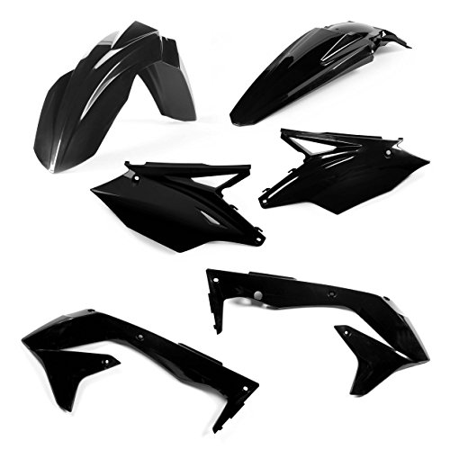 Kit plastiques KAW KXF 450 2016 noir finition haute durabilité moulée par injection