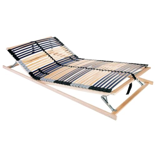 vidaXL Bett-Lattenrost Braun 120 x 190 cm Massivholz Buche, Moderner Bettgestell, Stabiler Buchen-Support, stilvolle Lattenkonstruktion, langlebige...