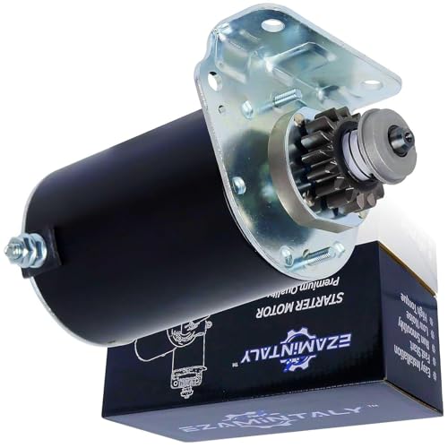 Image of CLADEX Starter Motor LG497401, Lawn Mower Starter Motor, Electric Starter Motor Motor Boot Starter, for Husqvarna Countax 16 Tooth 12V Heavy Duty Lawn Mower, AM38136